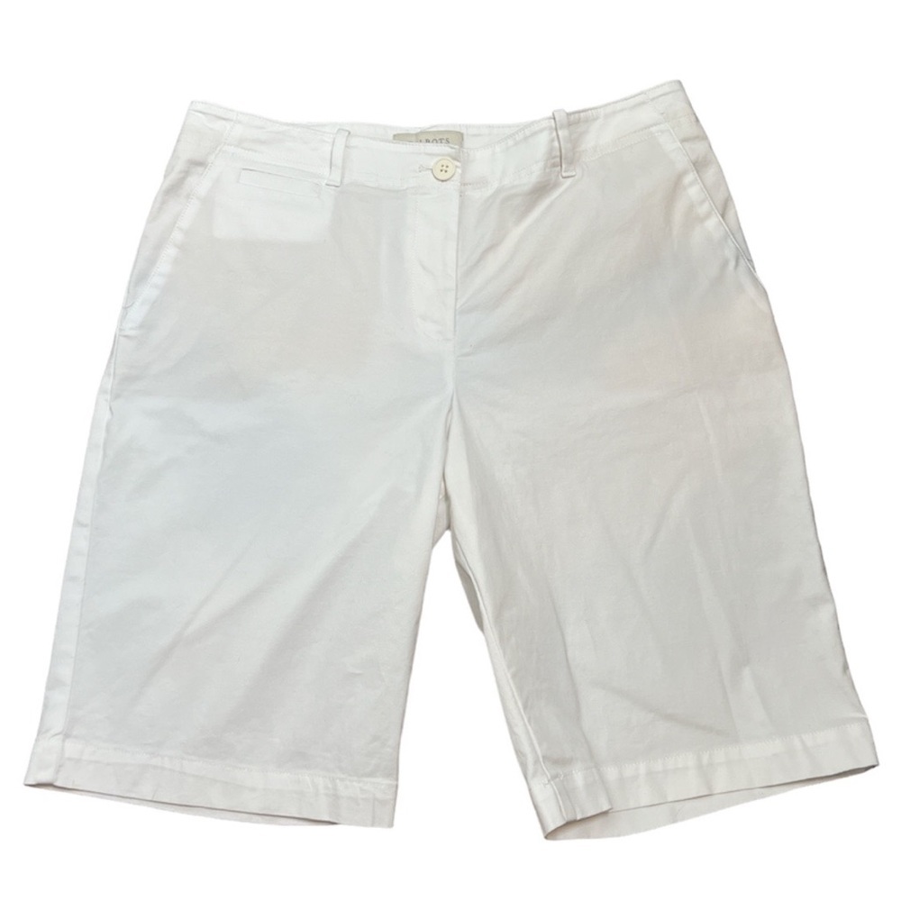 Talbots White Capri Shorts